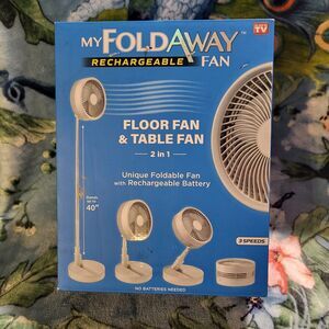 My FoldAway Rechargeable Floor & Table Fan